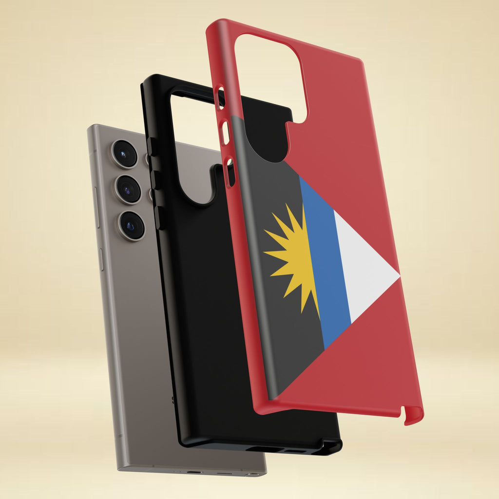 Antigua and Barbuda Flag Tough Phone Case - Irie Blues Boutique