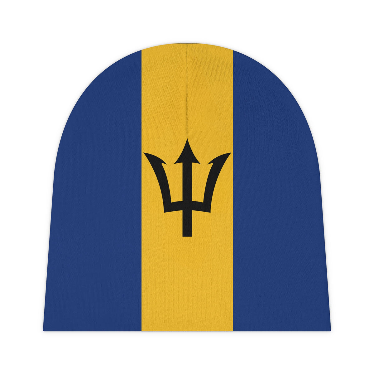 Barbados Flag Baby Beanie, Cute Infant Hat, Newborn Gift, Baby Shower Favor, First Birthday Outfit, AOP Design - Irie Blues Boutique