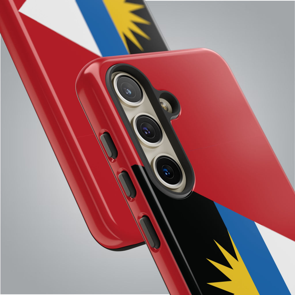 Antigua and Barbuda Flag Tough Phone Case - Irie Blues Boutique