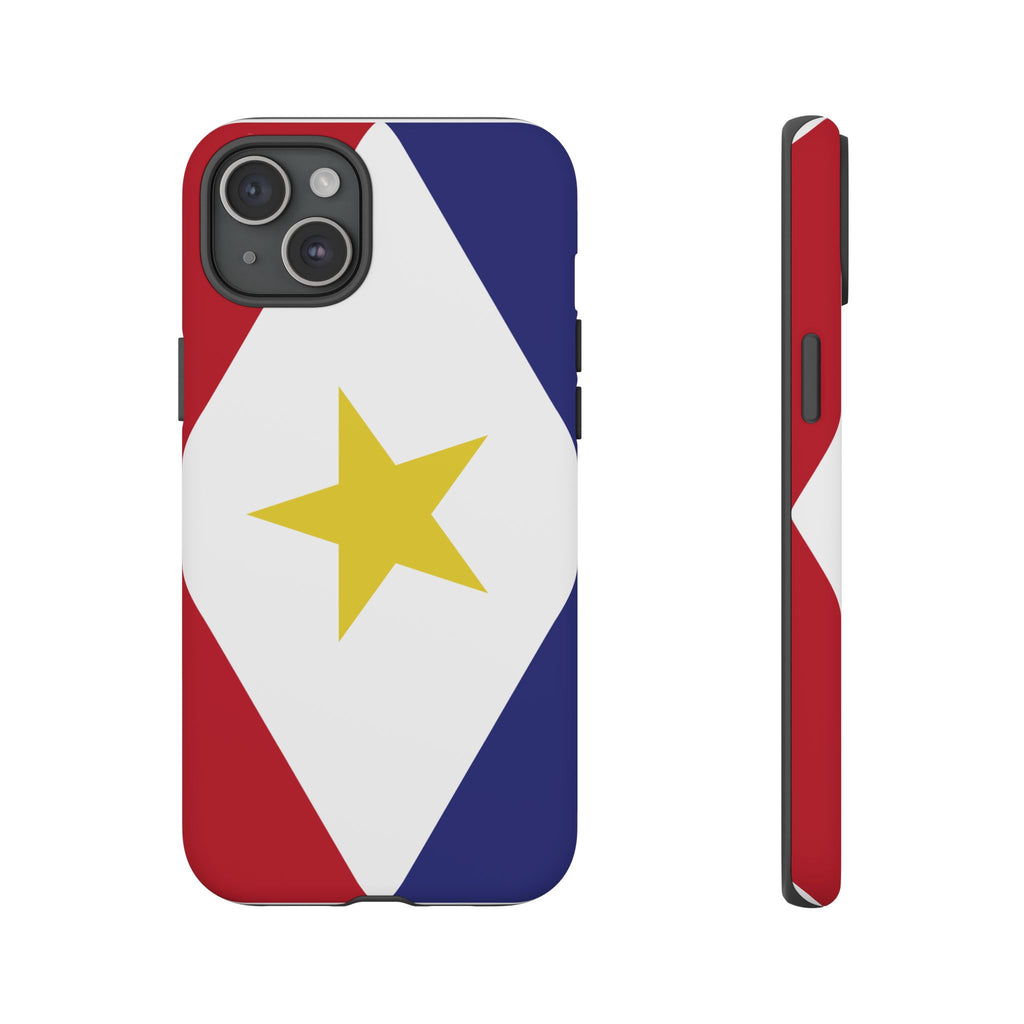 Saba Flag Tough Phone Case - Irie Blues Boutique