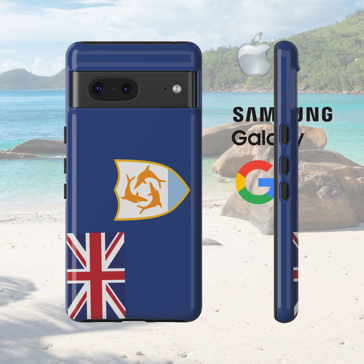 Anguilla Flag Tough Phone Case - Irie Blues Boutique