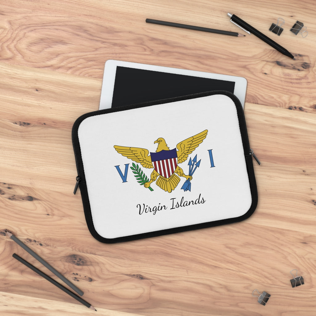 Virgin Islands Flag Laptop Sleeve Case - Irie Blues Boutique