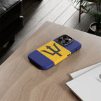 Barbados Flag Tough Phone Case - Irie Blues Boutique