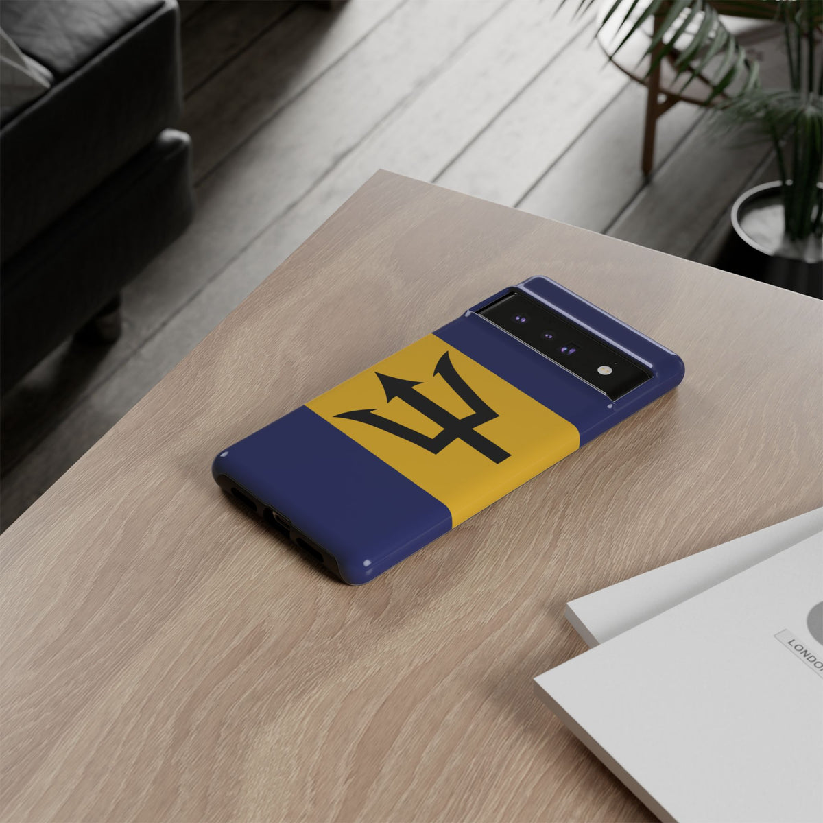 Barbados Flag Tough Phone Case - Irie Blues Boutique