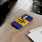 Barbados Flag Tough Phone Case - Irie Blues Boutique