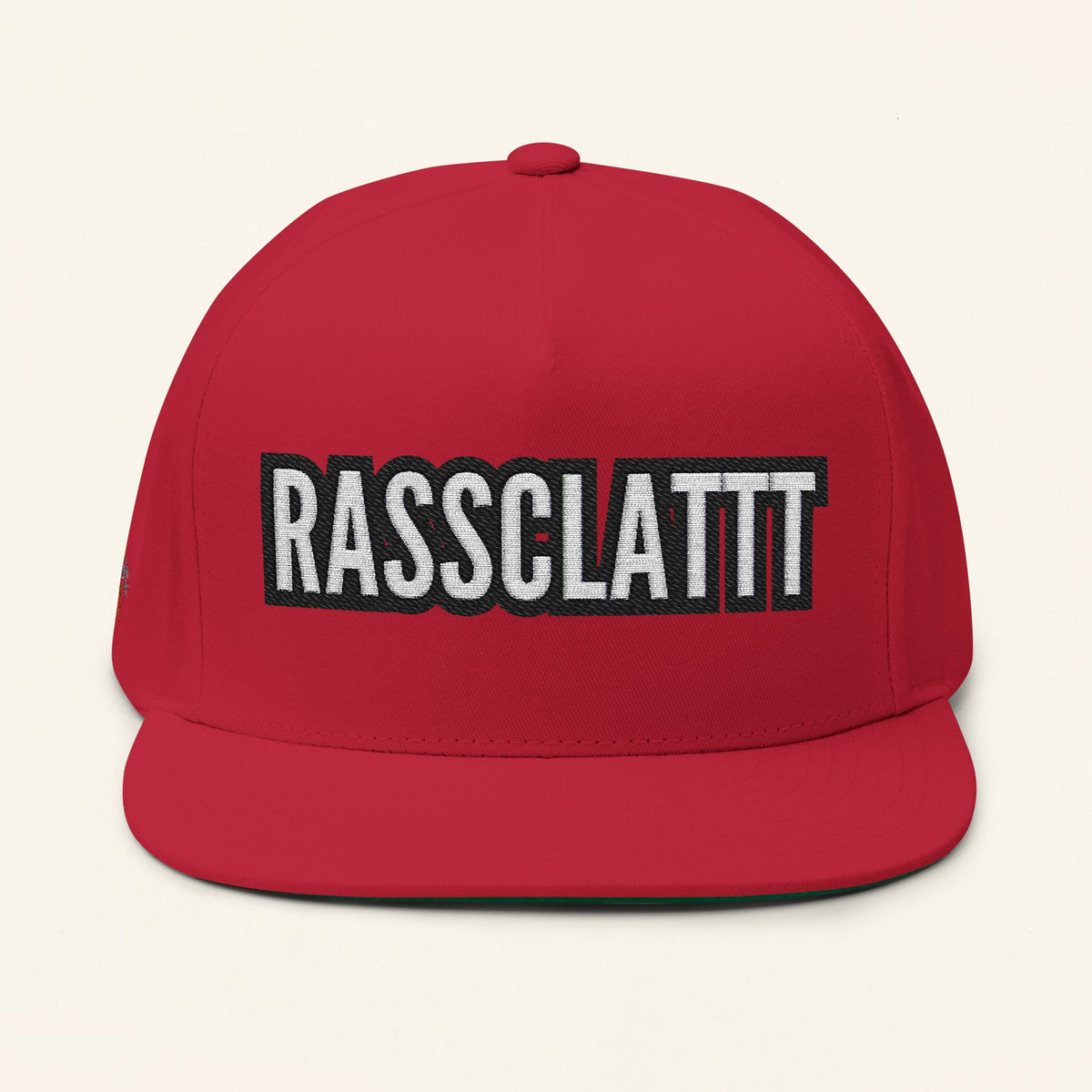 Rassclatt - Flat Bill Snapback, Festival Gear, Summer Vibes, Unique Gift for Music Lovers, Trendy Hat for Parties - Irie Blues Boutique