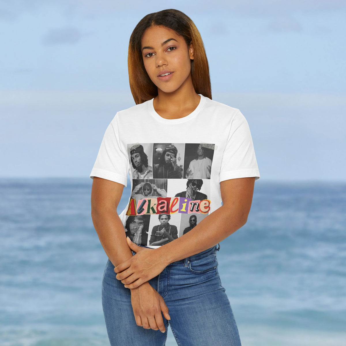 Alkaline If a No Me Then a Who Then Collage T-Shirt - Irie Blues Boutique