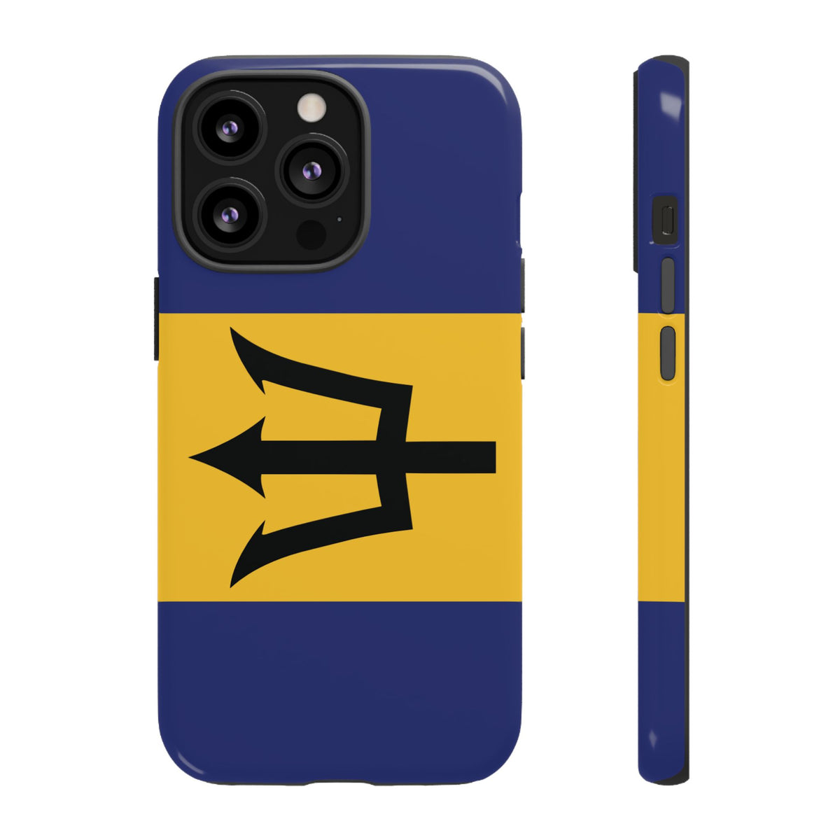 Barbados Flag Tough Phone Case - Irie Blues Boutique