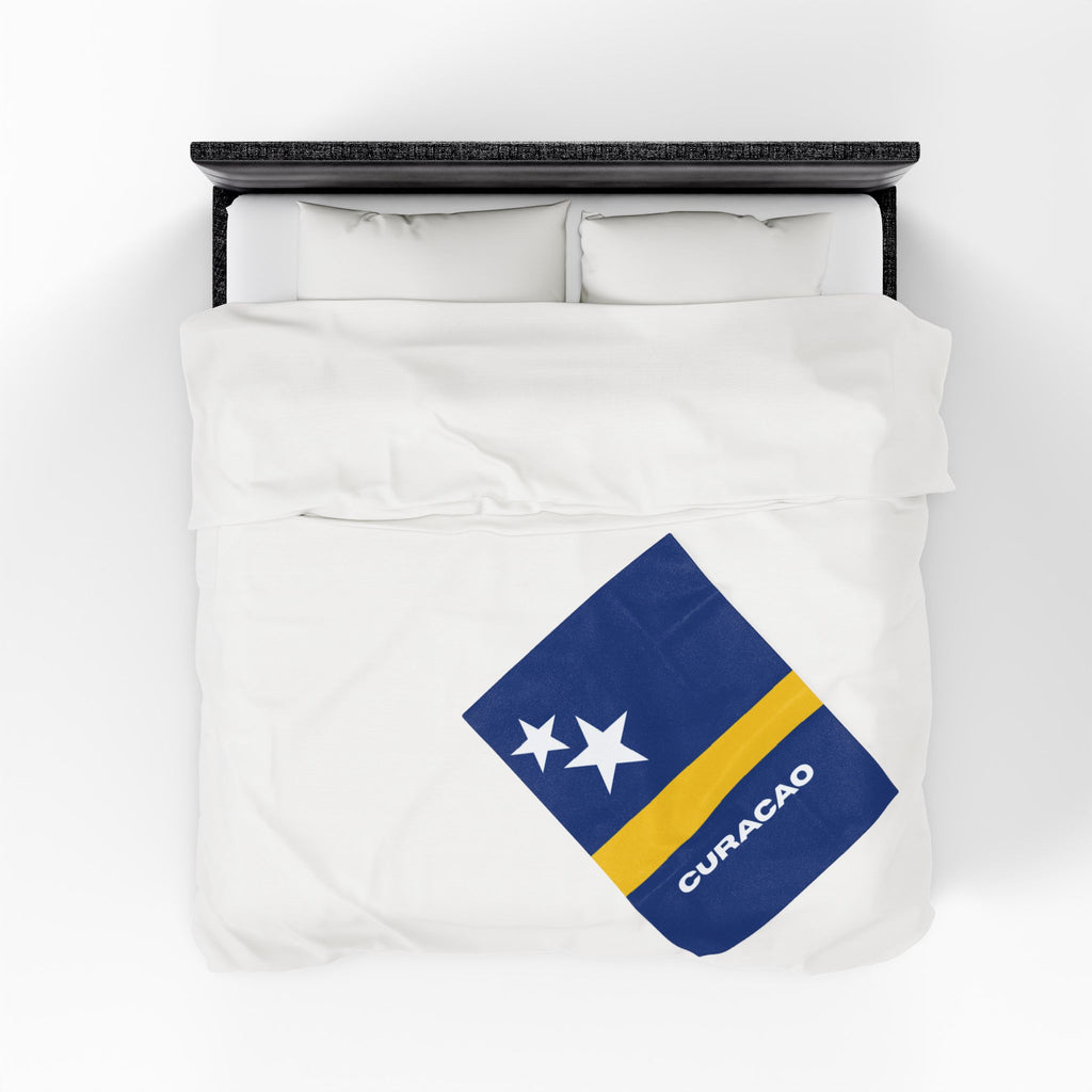 Curacao Flag Velveteen Plush Blanket