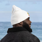 Suriname Coat of Arms Embroidered Knit Beanie - Irie Blues Boutique