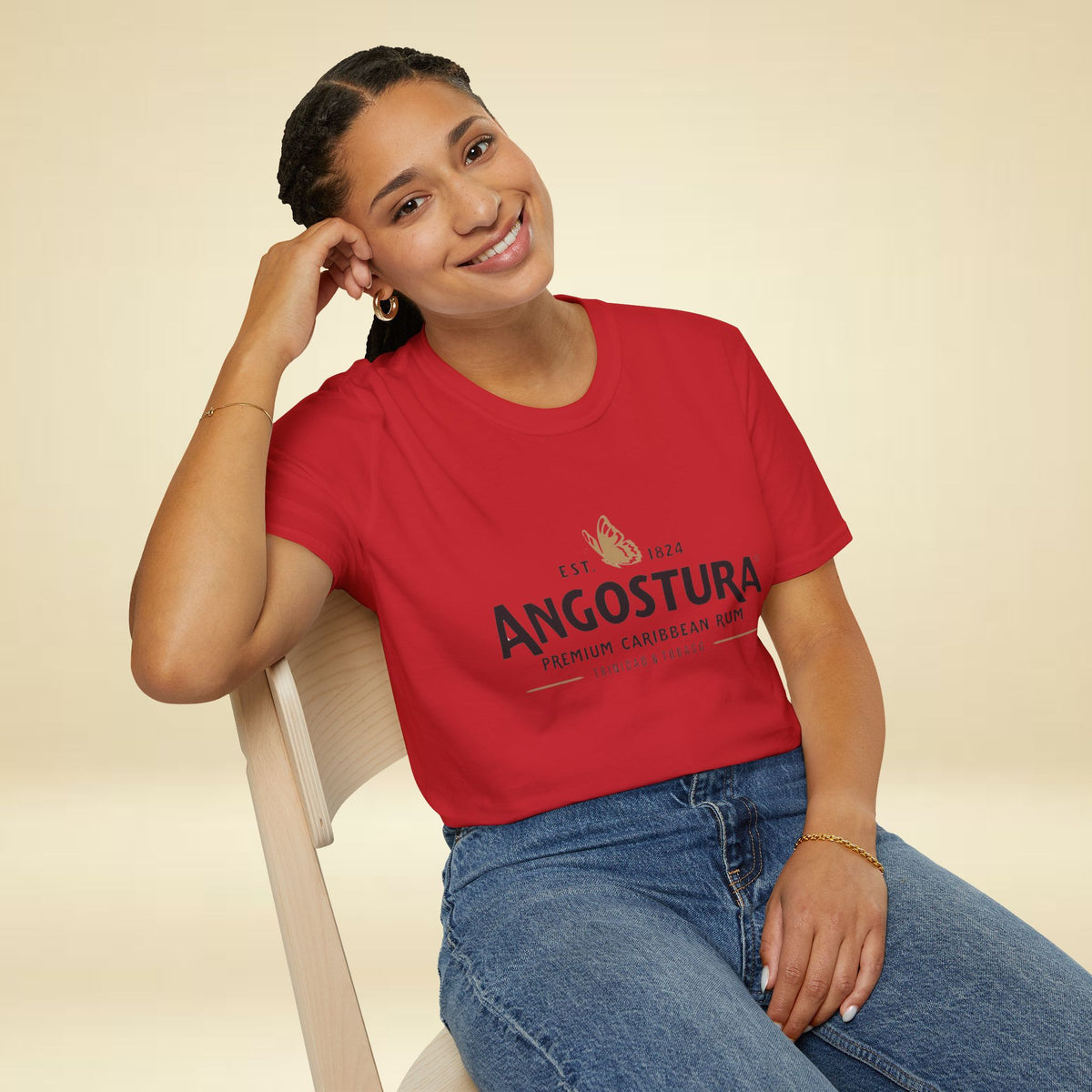 Angostura Beer Trinidad & Tobago Logo Unisex T-Shirt - Irie Blues Boutique