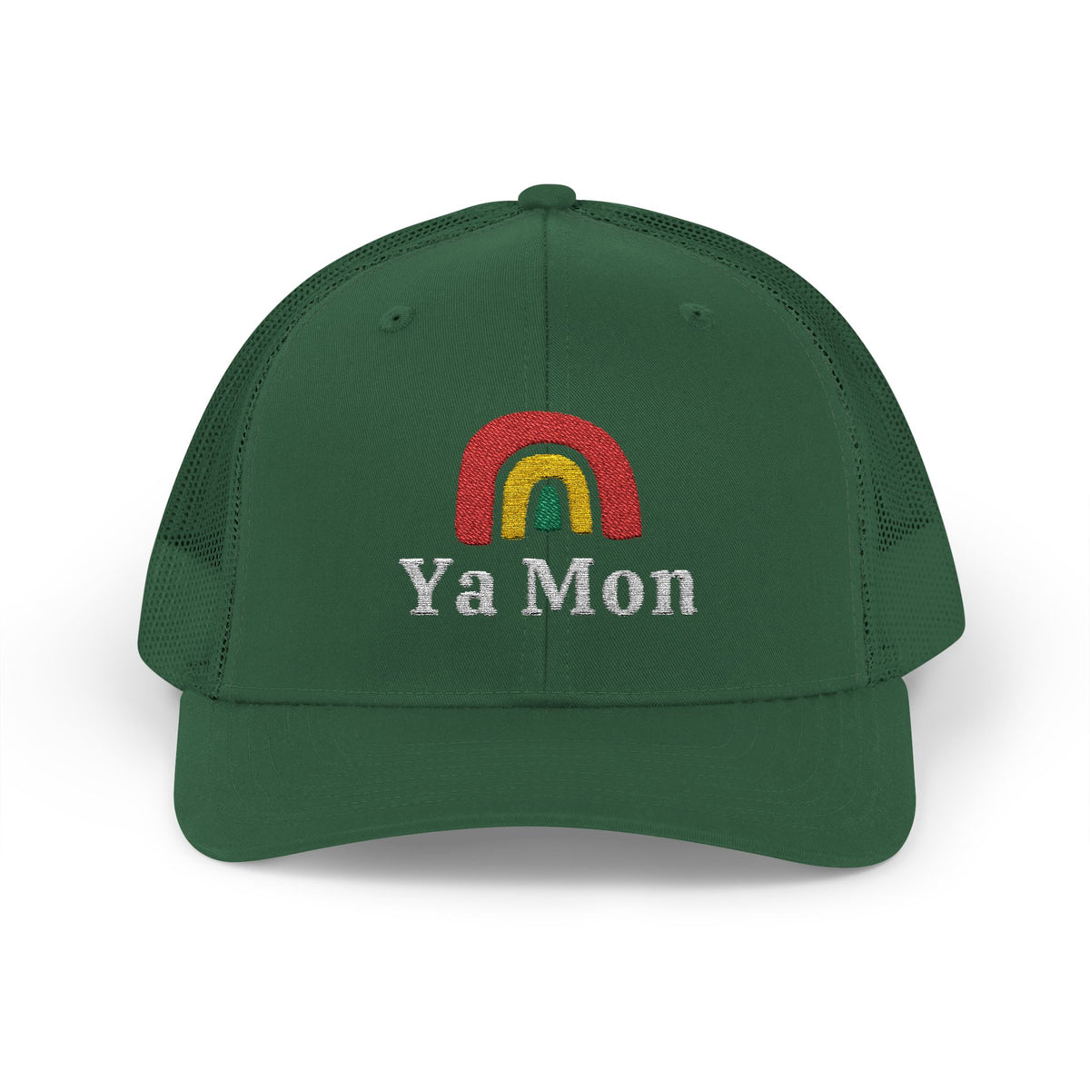 Rainbow Ya Mon Snapback Trucker Cap - Irie Blues Boutique