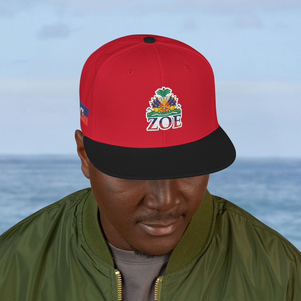 Haiti Zoe Embroidered Snapback Hat - Irie Blues Boutique