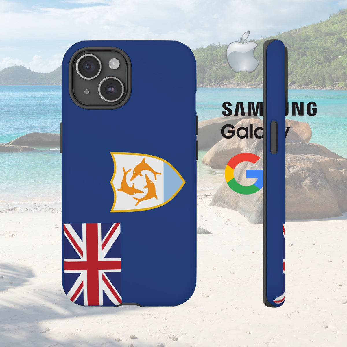 Anguilla Flag Tough Phone Case - Irie Blues Boutique