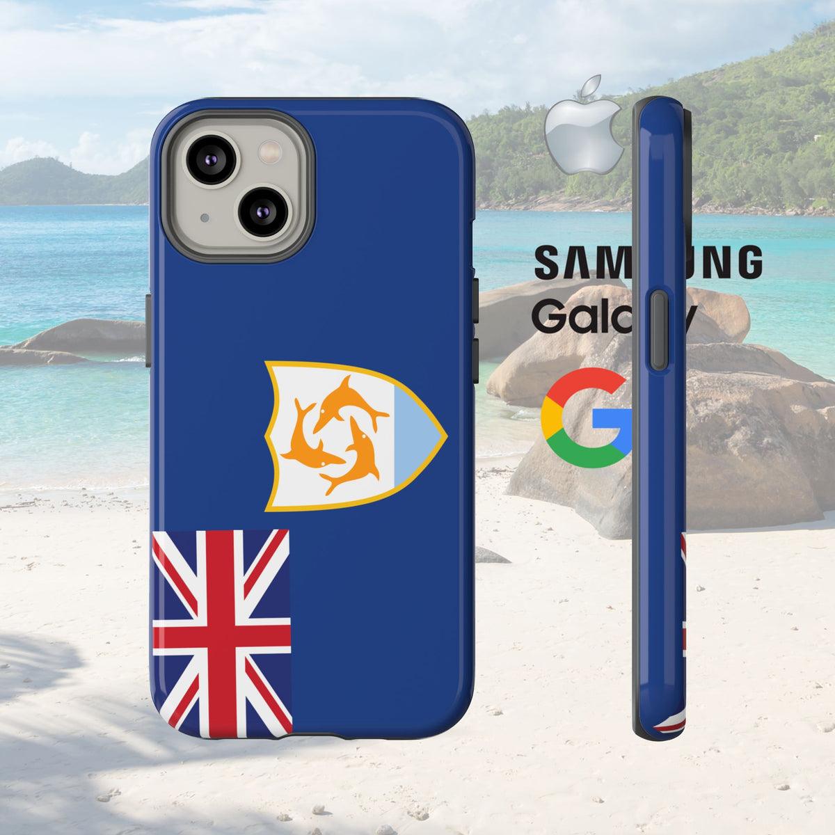 Anguilla Flag Tough Phone Case - Irie Blues Boutique