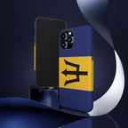 Barbados Flag Tough Phone Case - Irie Blues Boutique