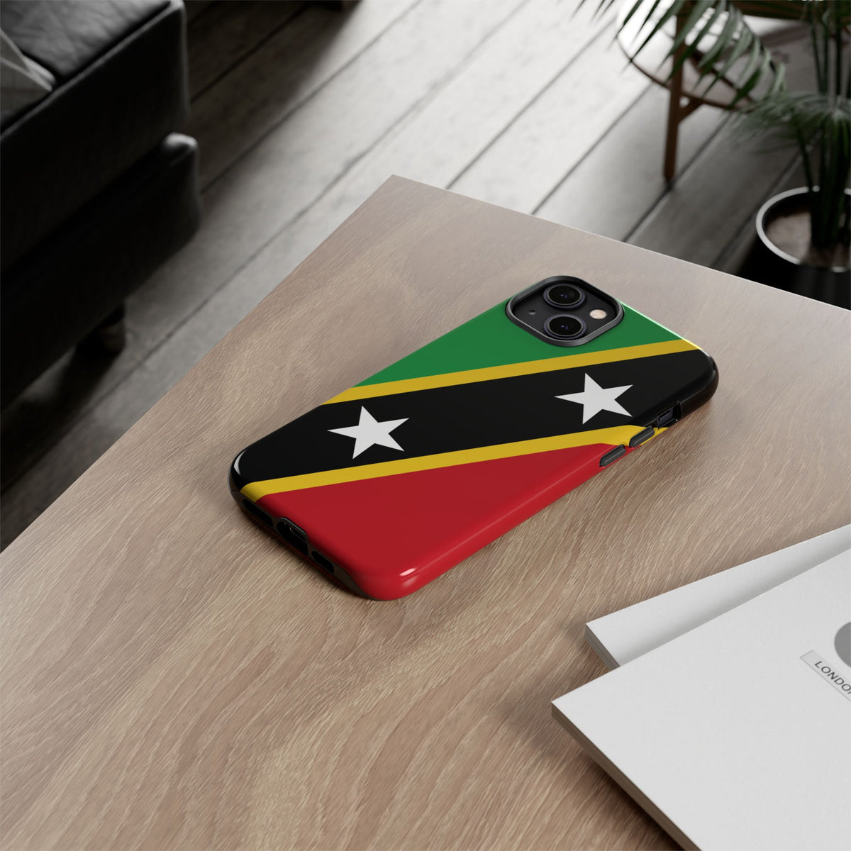Saint Kitts and Nevis Flag Tough Phone Case - Irie Blues Boutique