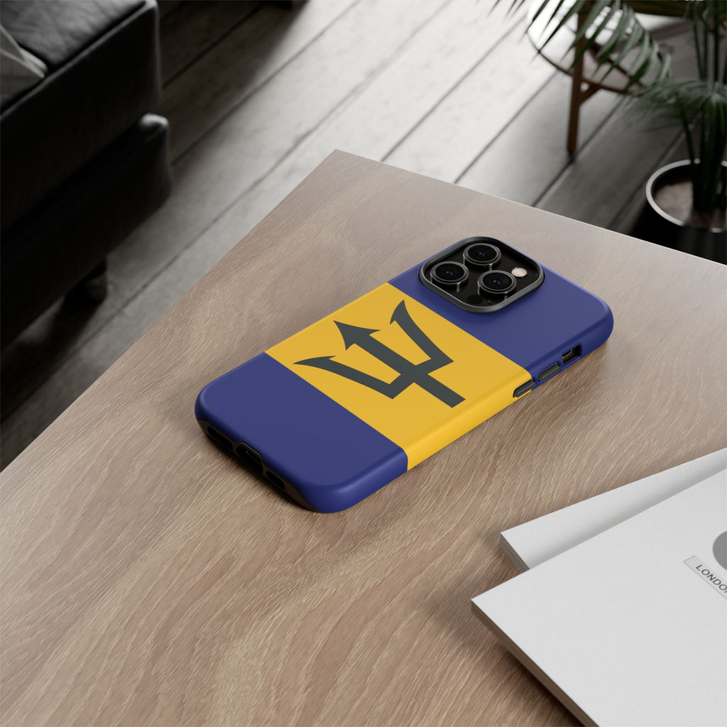 Barbados Flag Tough Phone Case - Irie Blues Boutique