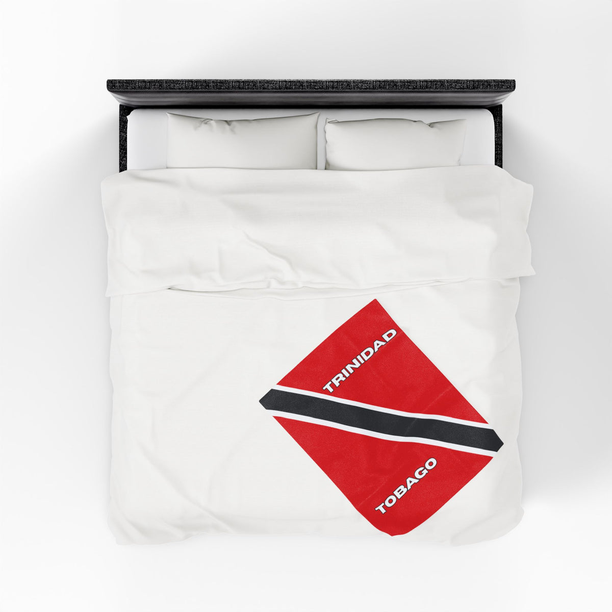 Trinidad Tobago Flag Velveteen Plush Blanket - Irie Blues Boutique