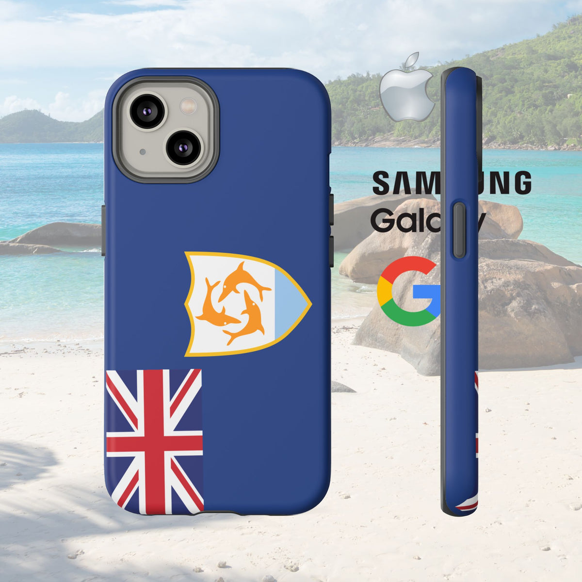 Anguilla Flag Tough Phone Case - Irie Blues Boutique