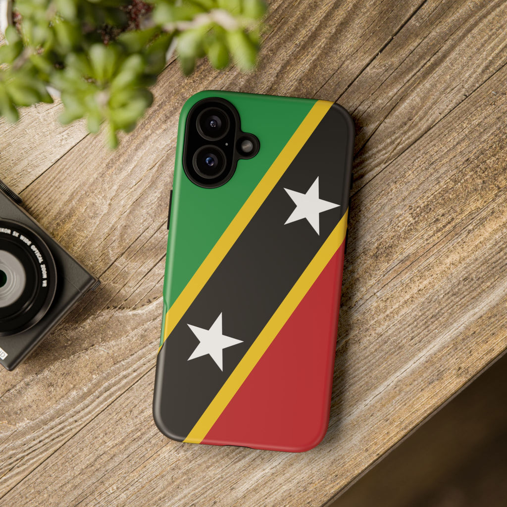Saint Kitts and Nevis Flag Tough Phone Case - Irie Blues Boutique