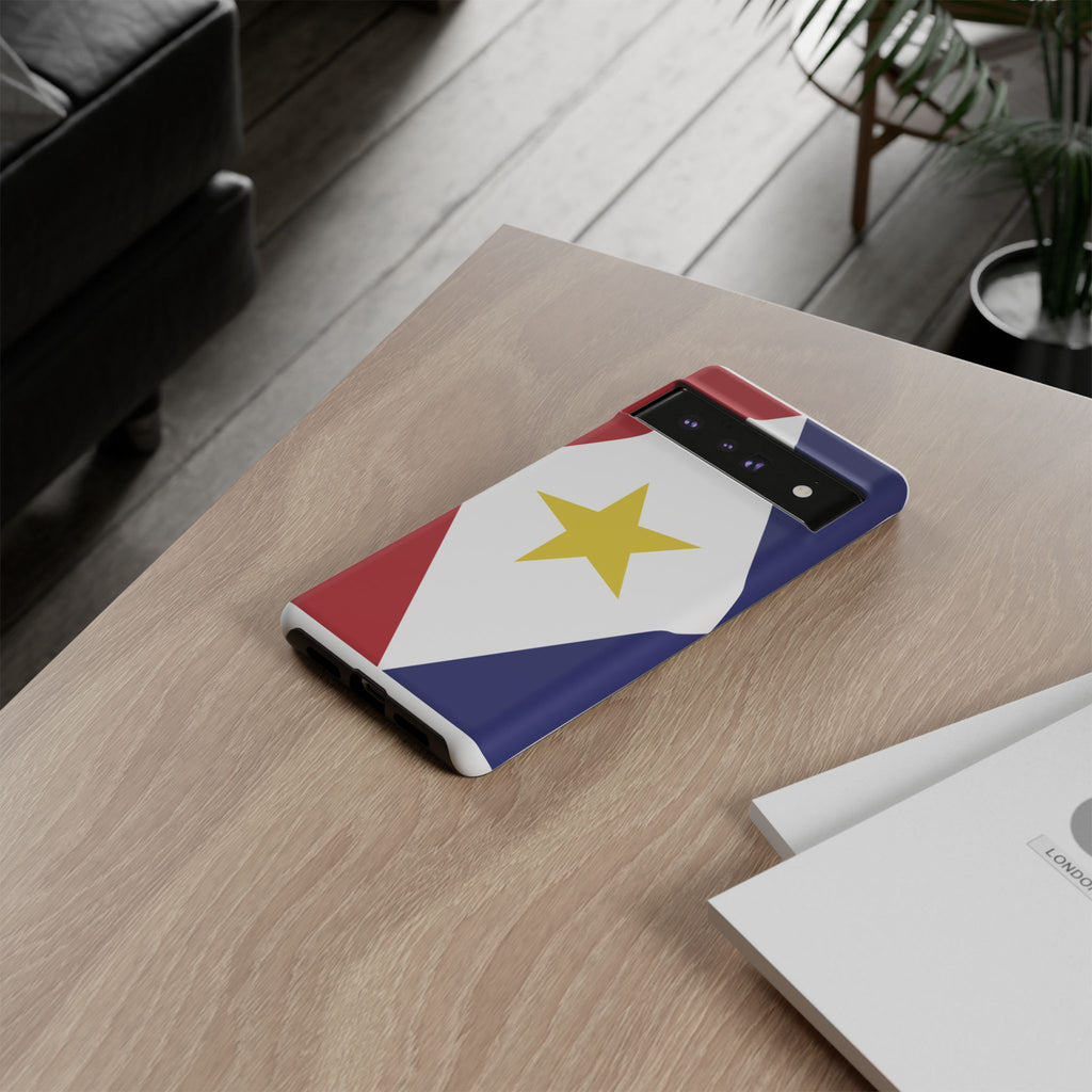 Saba Flag Tough Phone Case - Irie Blues Boutique