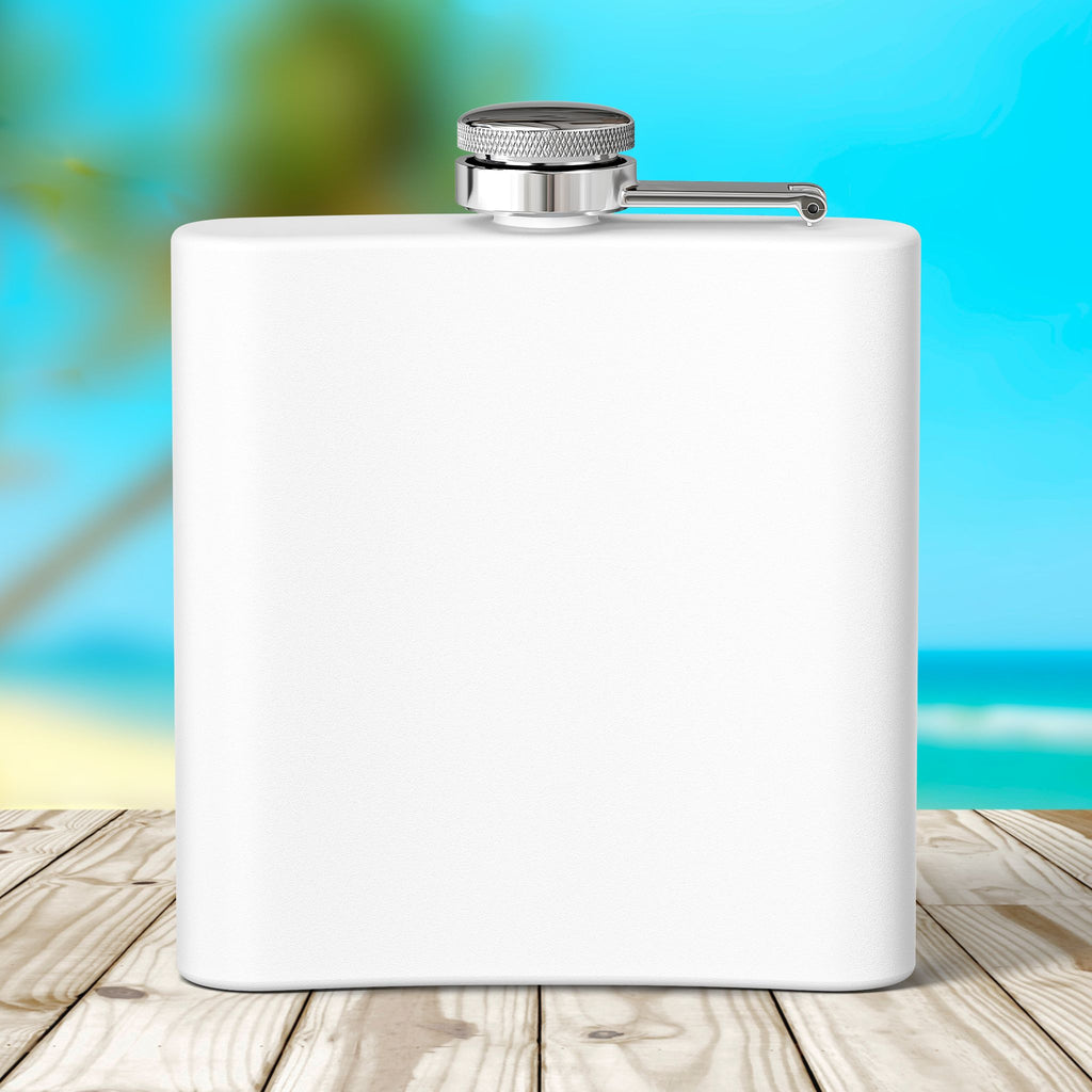 US Virgin Islands Flag Custom Name Flask - Irie Blues Boutique