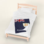 Anguilla Flag Velveteen Plush Blanket