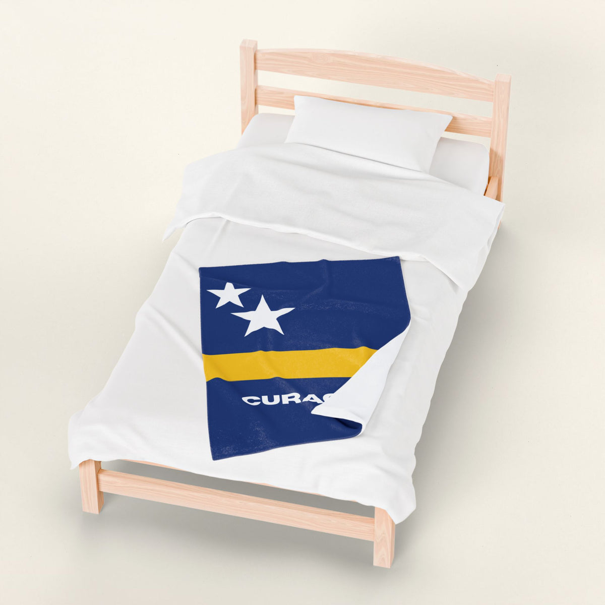 Curacao Flag Velveteen Plush Blanket