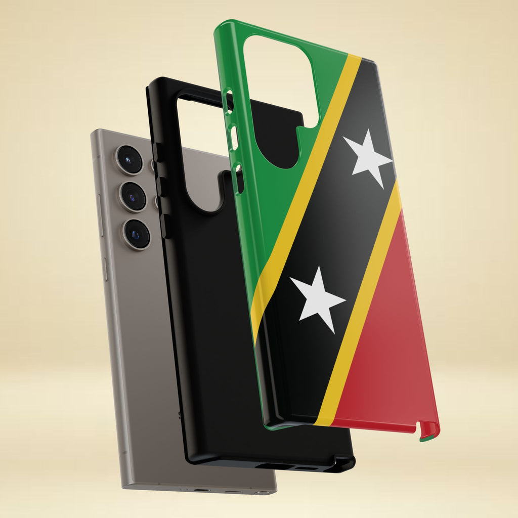 Saint Kitts and Nevis Flag Tough Phone Case - Irie Blues Boutique