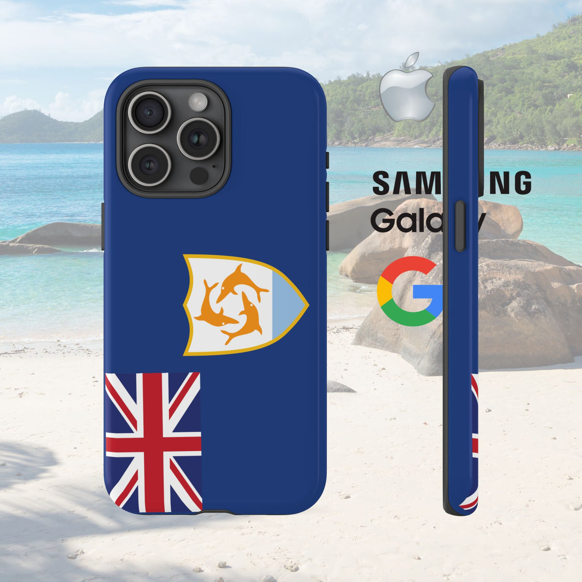 Anguilla Flag Tough Phone Case - Irie Blues Boutique