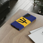 Barbados Flag Tough Phone Case - Irie Blues Boutique