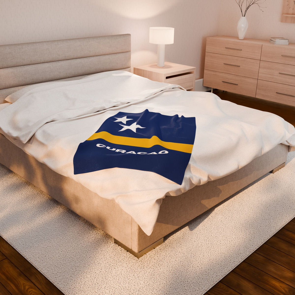 Curacao Flag Velveteen Plush Blanket