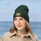 Suriname Coat of Arms Embroidered Knit Beanie - Irie Blues Boutique