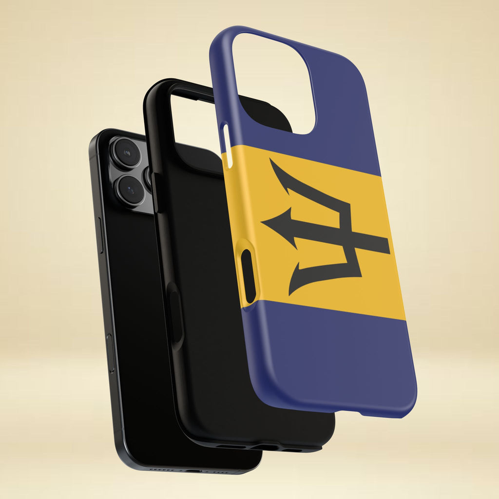 Barbados Flag Tough Phone Case - Irie Blues Boutique