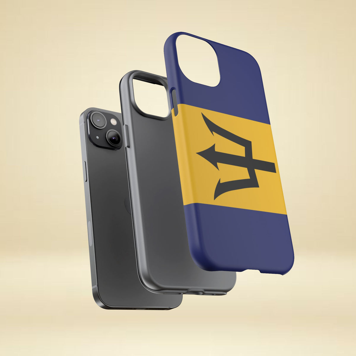 Barbados Flag Tough Phone Case - Irie Blues Boutique