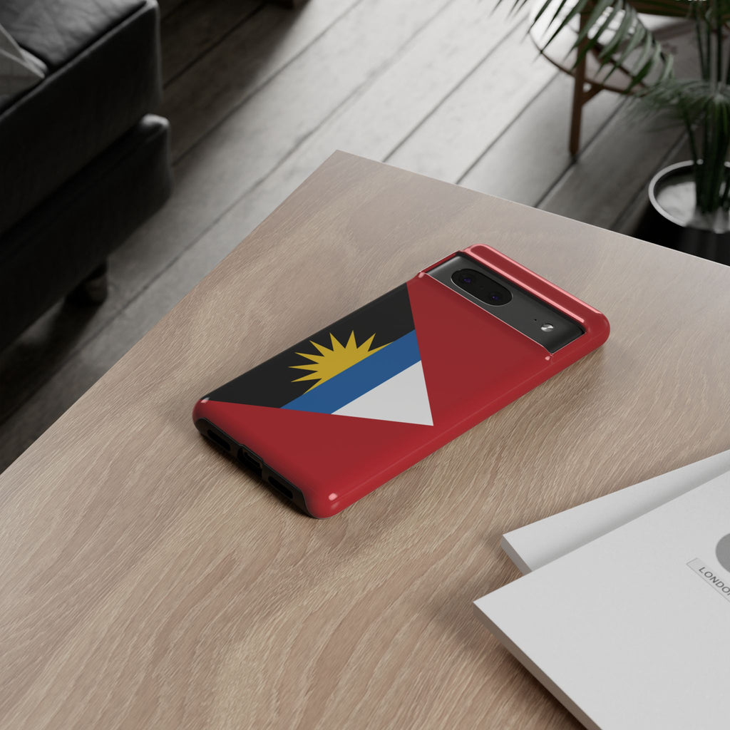 Antigua and Barbuda Flag Tough Phone Case - Irie Blues Boutique