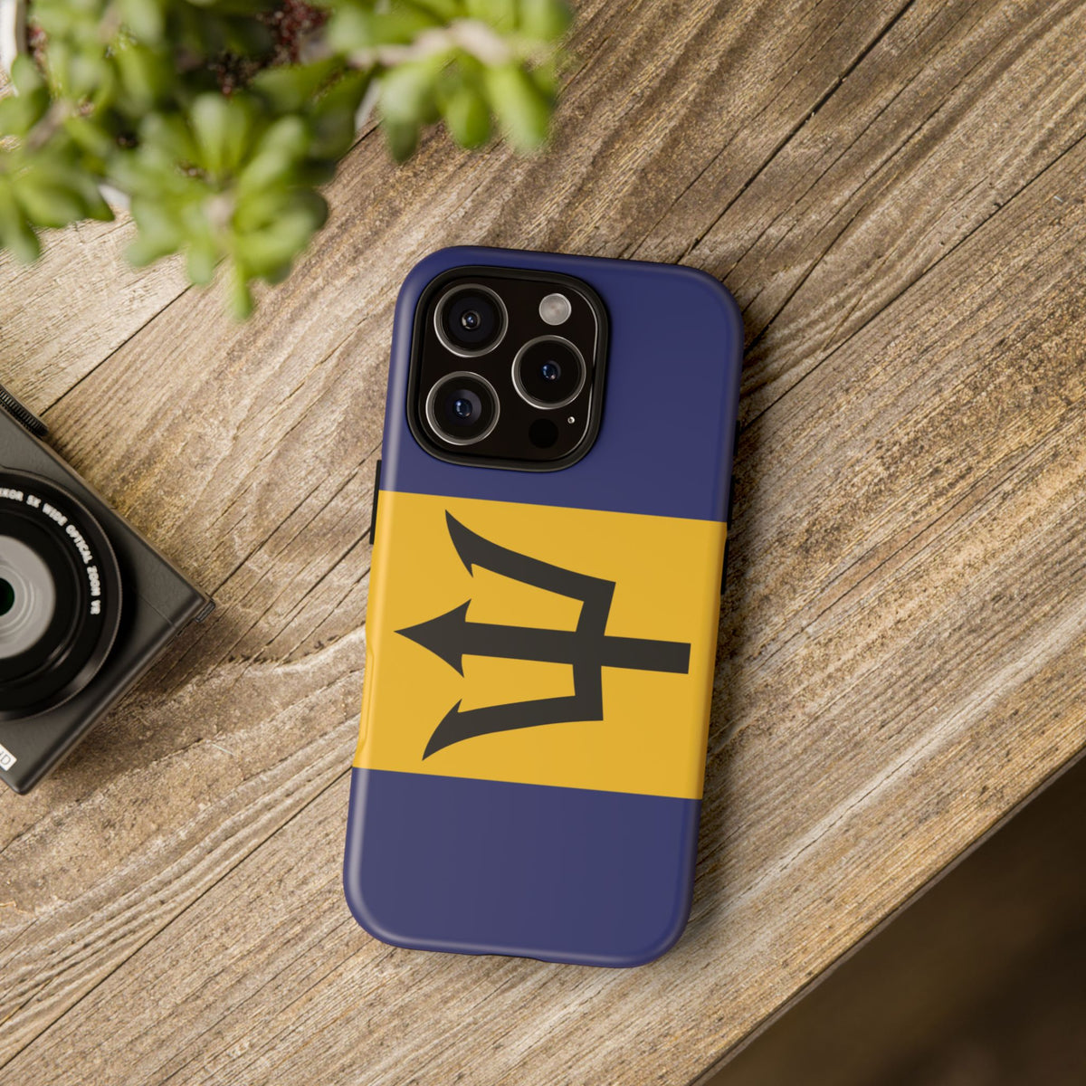 Barbados Flag Tough Phone Case - Irie Blues Boutique