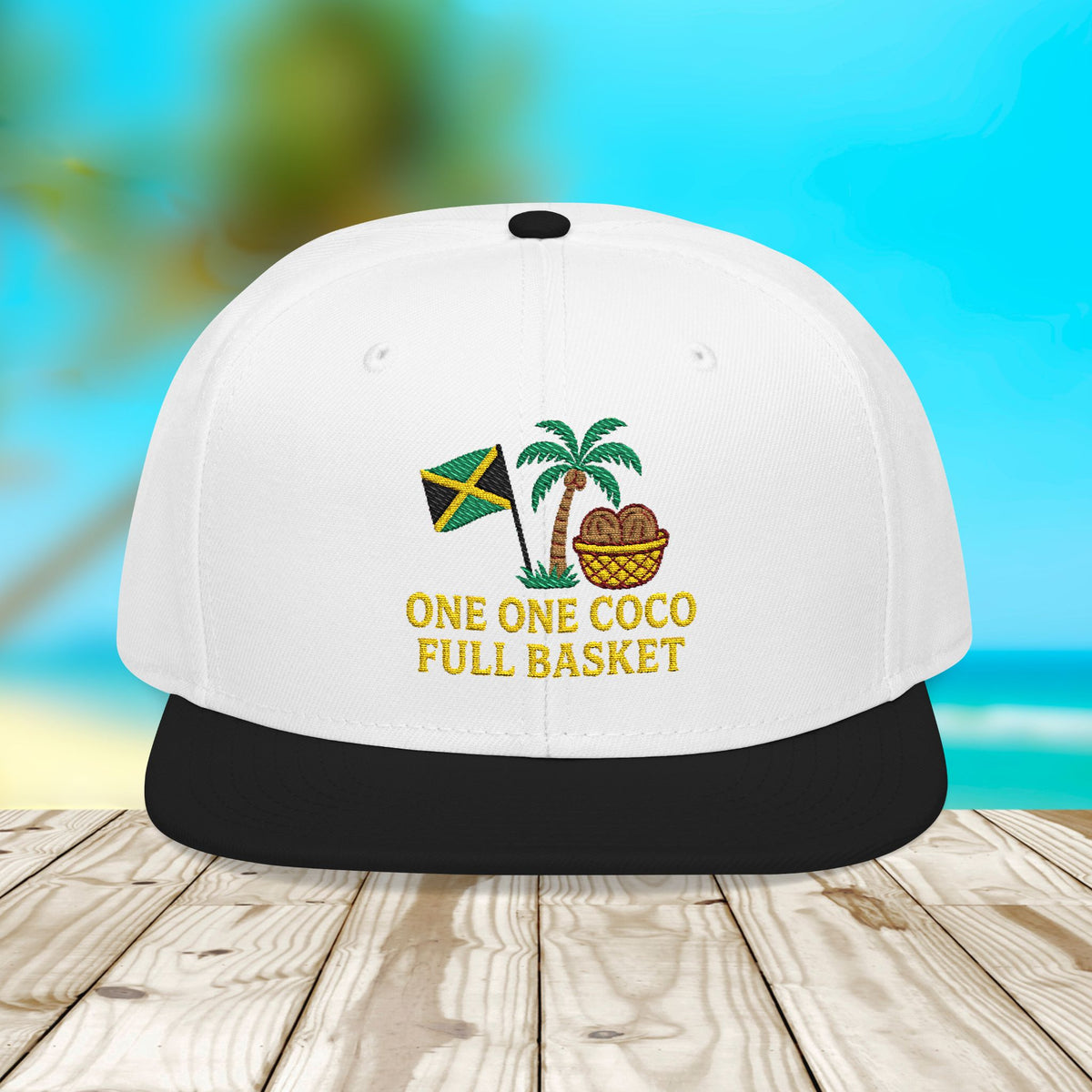 One One Coco Full Basket Embroidery Hat - Irie Blues Boutique