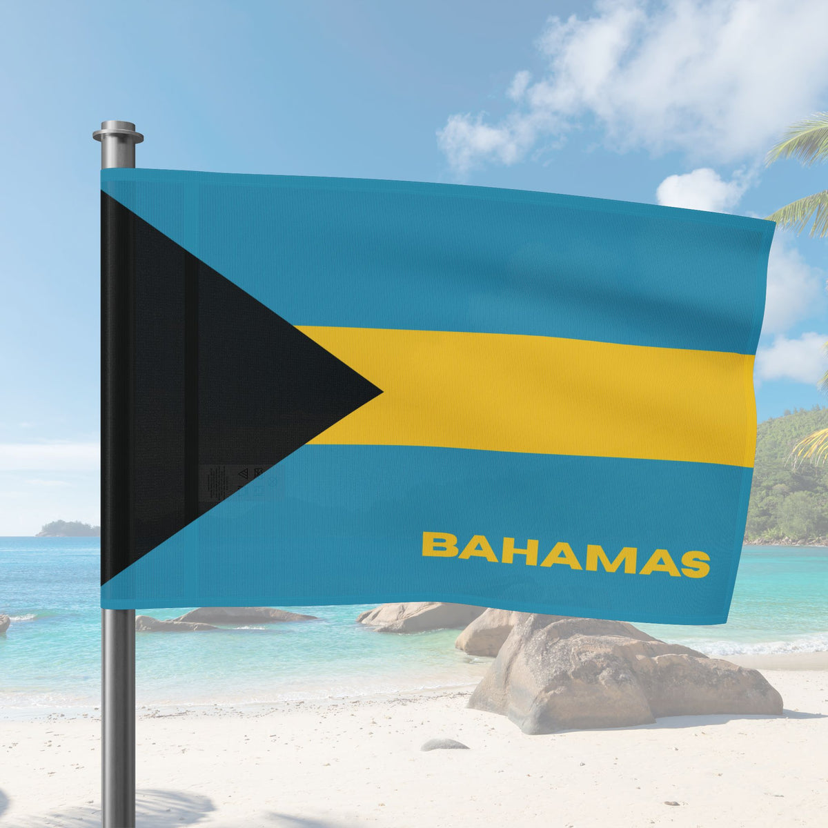 Bahamas Flag Wall Art - Irie Blues Boutique