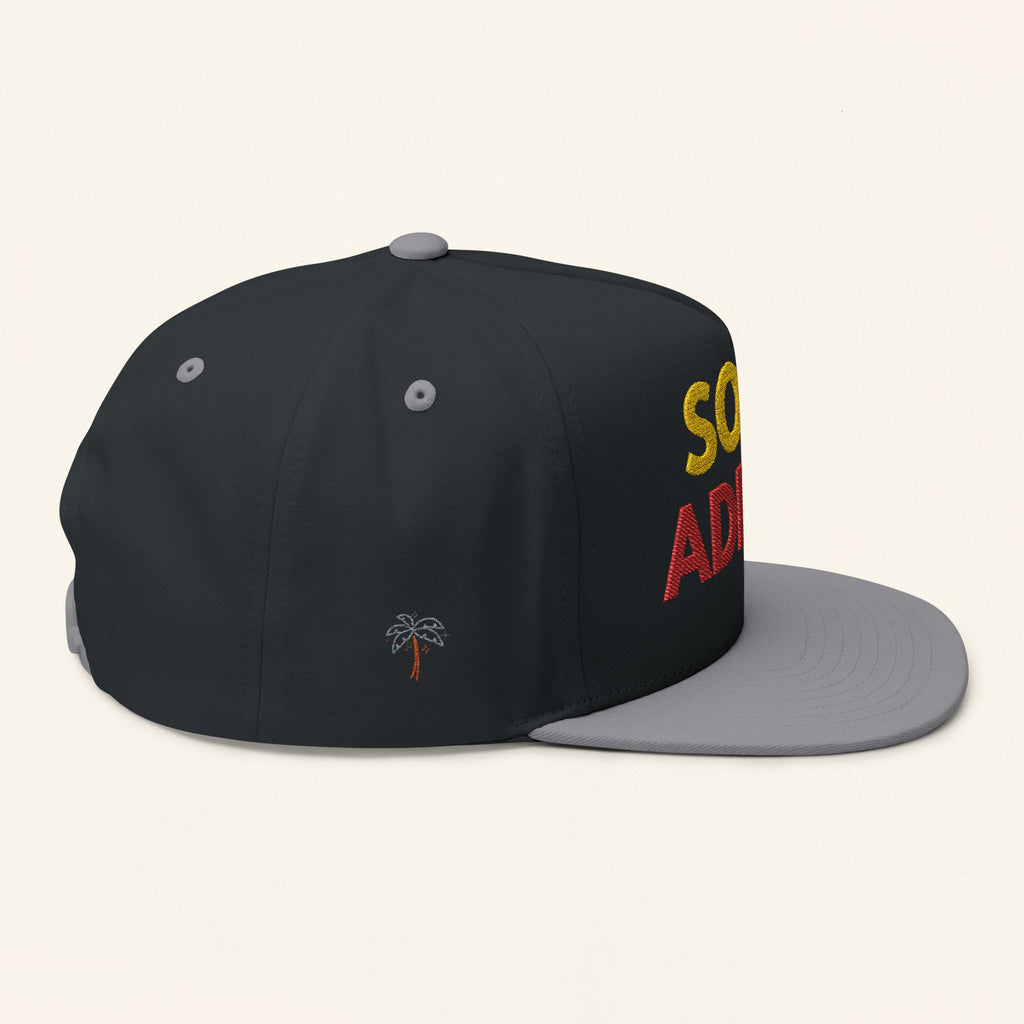 Soca Addict Cap - Flat Bill Snapback, Festival Gear, Summer Vibes, Unique Gift for Music Lovers, Trendy Hat for Parties - Irie Blues Boutique