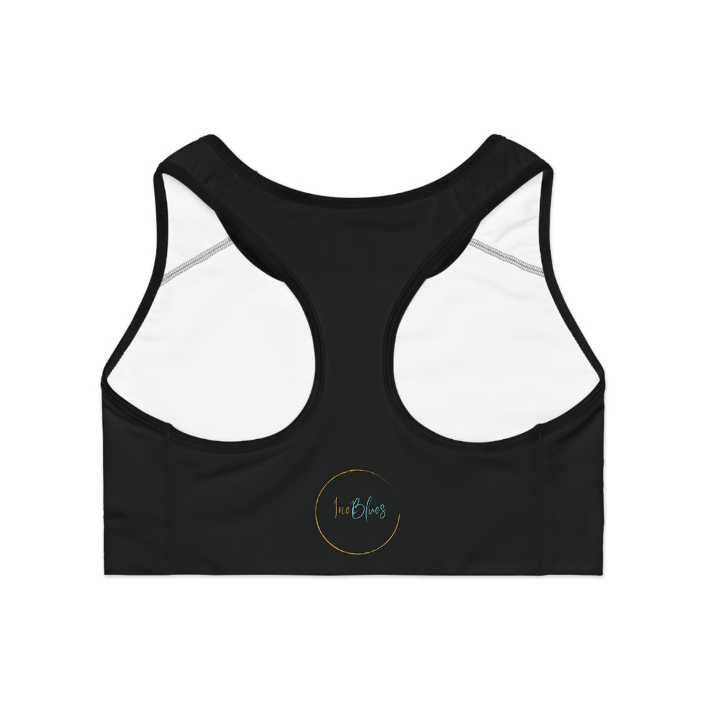 Jamrock Queen Sports Bra, Workout Top, Fitness Gear, Activewear, Perfect Gift for Dancers, Exercise Clothing, Festival Attire - Irie Blues Boutique