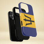 Barbados Flag Tough Phone Case - Irie Blues Boutique