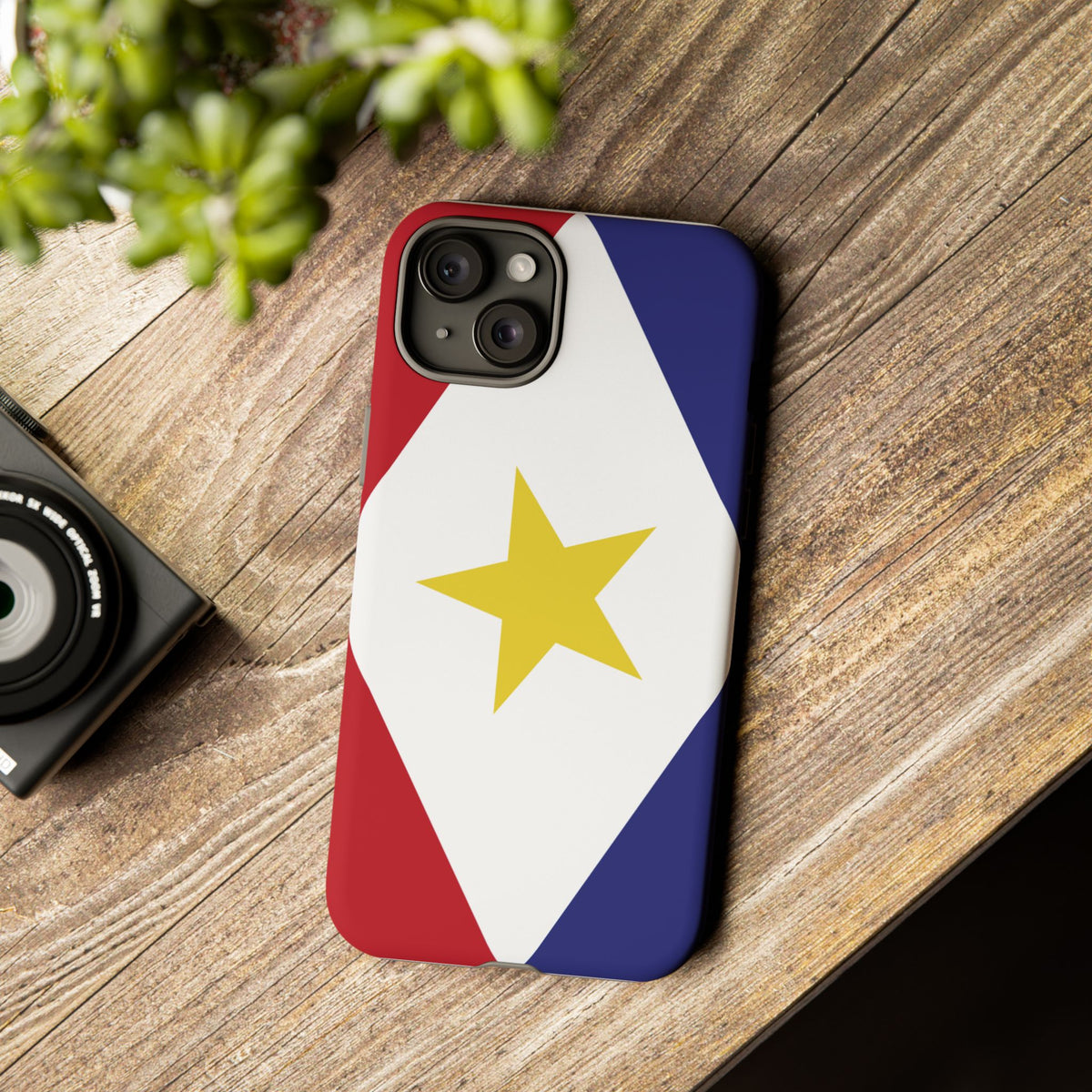 Saba Flag Tough Phone Case - Irie Blues Boutique