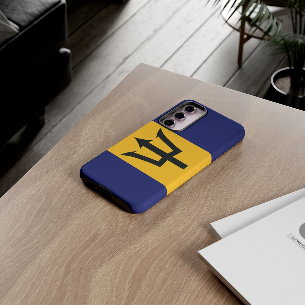 Barbados Flag Tough Phone Case - Irie Blues Boutique