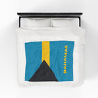 Bahamas Flag Velveteen Plush Blanket