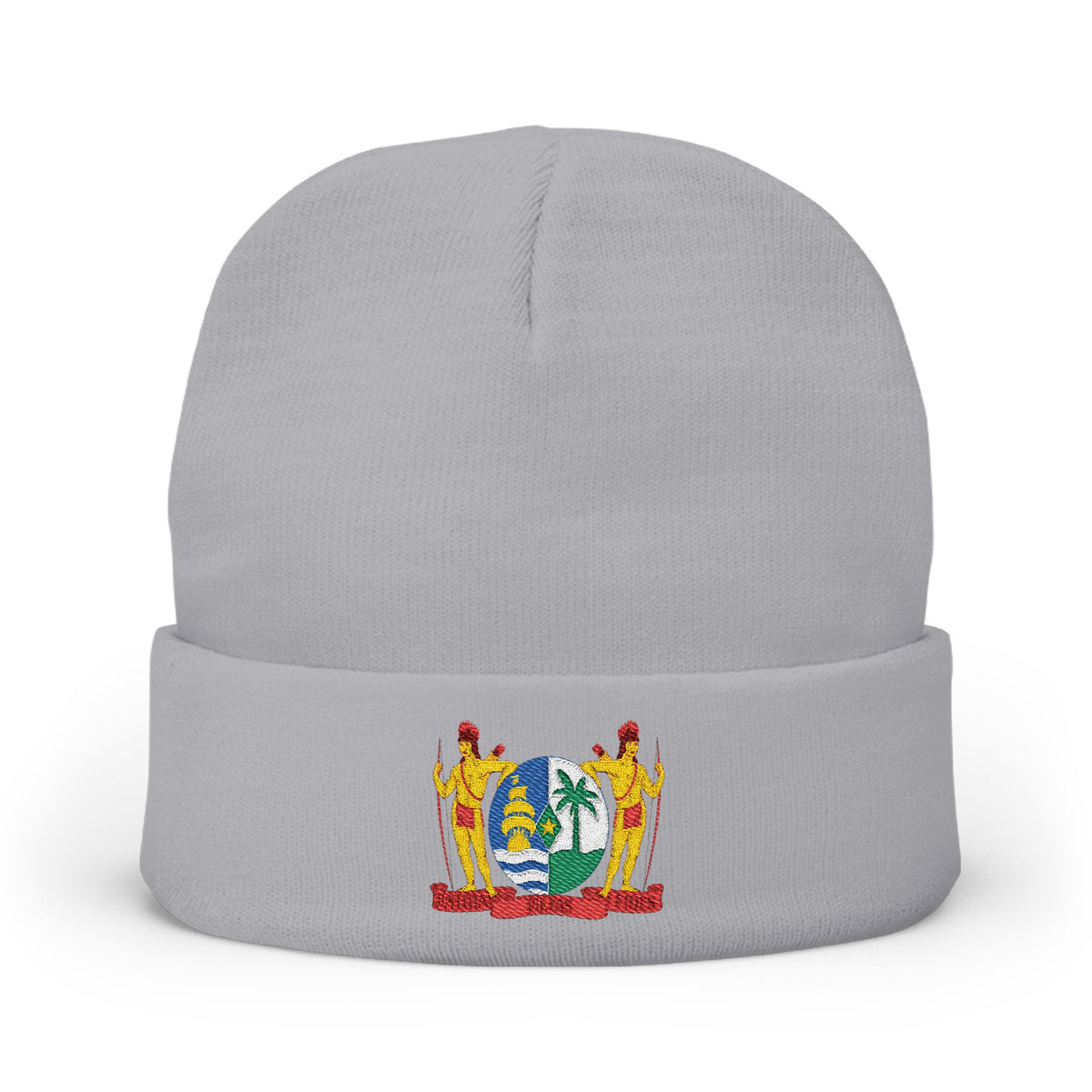 Suriname Coat of Arms Embroidered Knit Beanie - Irie Blues Boutique