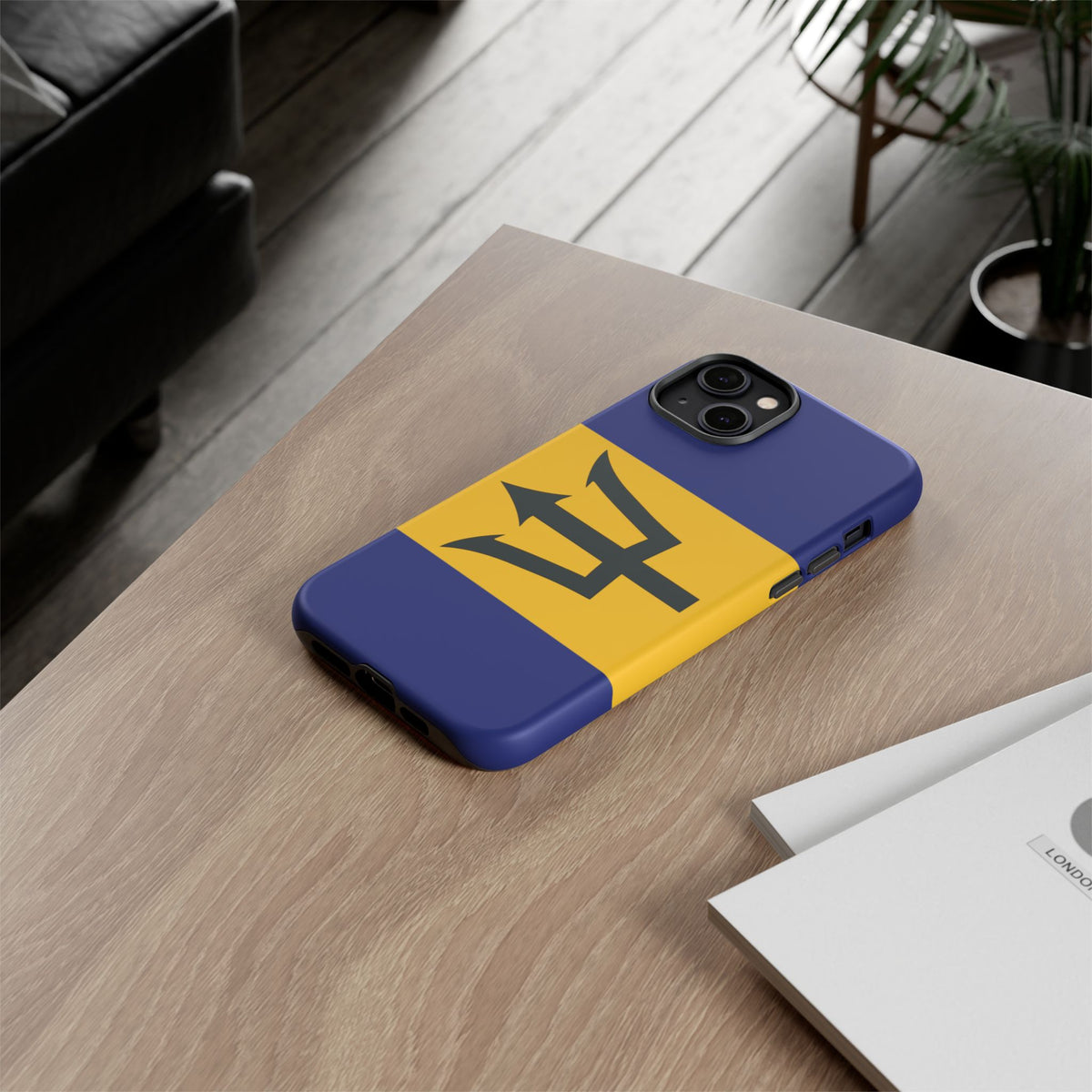 Barbados Flag Tough Phone Case - Irie Blues Boutique