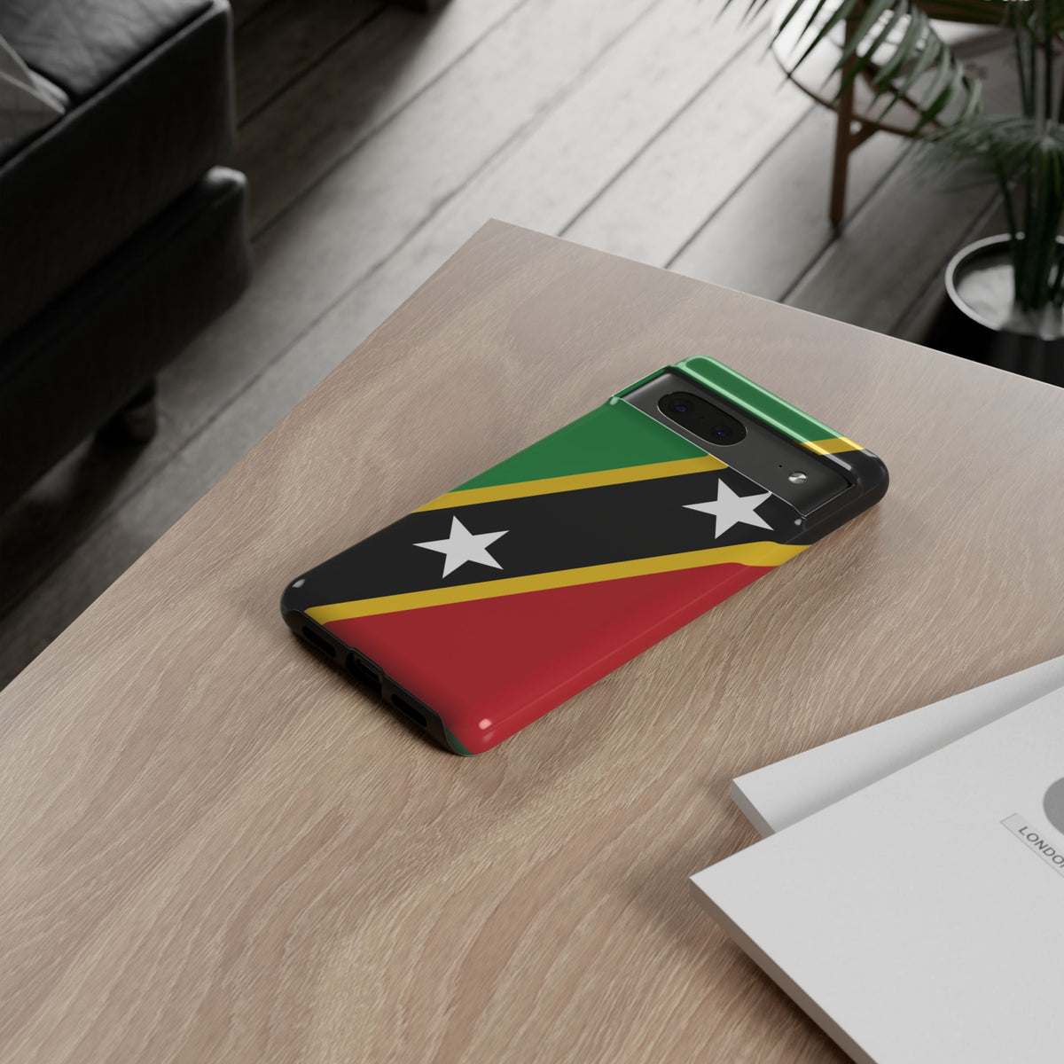 Saint Kitts and Nevis Flag Tough Phone Case - Irie Blues Boutique