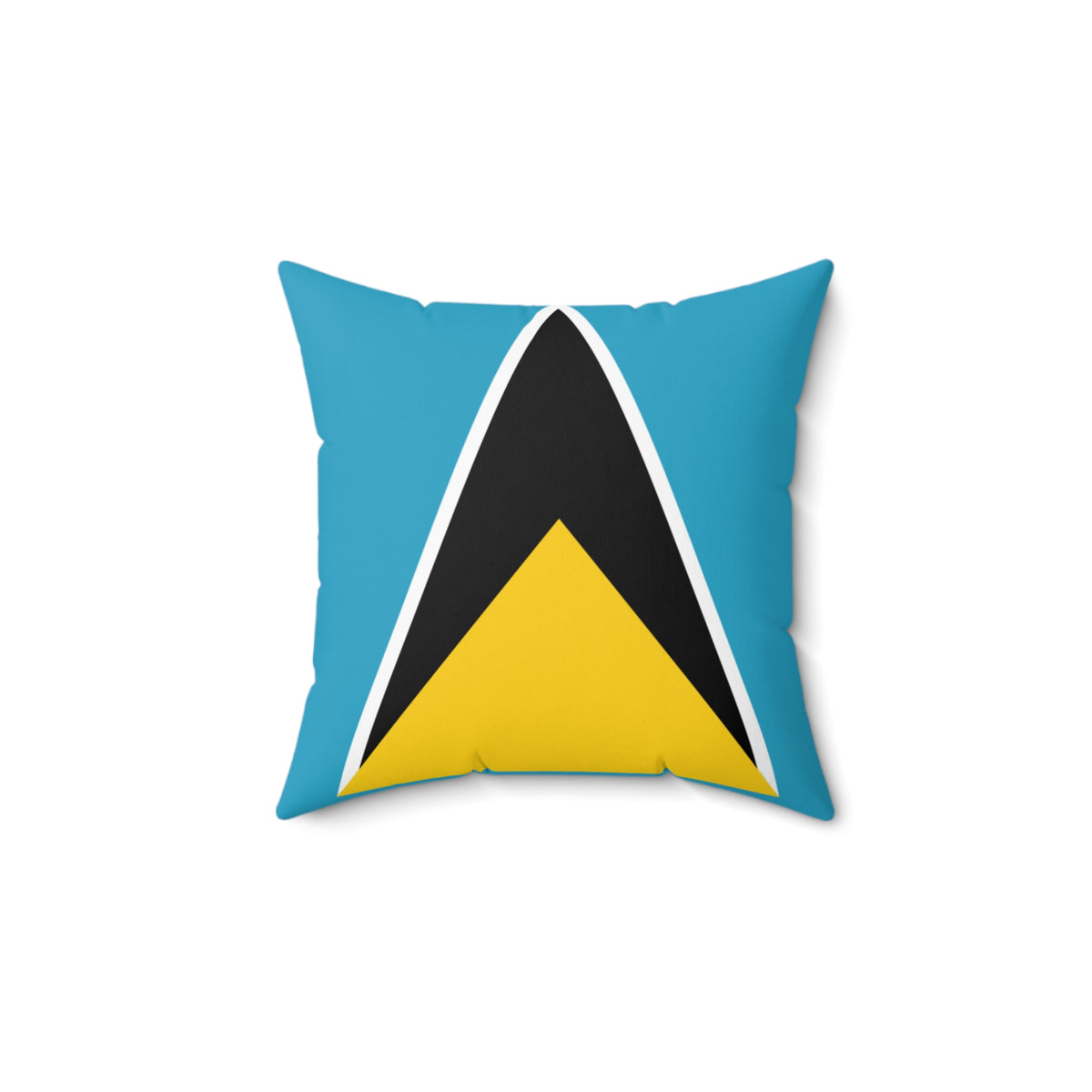 St. Lucia Vibrant Decorative Pillow - St Lucia Inspired Design, Home Decor, Gift Idea, Throw Pillow, Coastal Vibe, Tropical Accent - Irie Blues Boutique